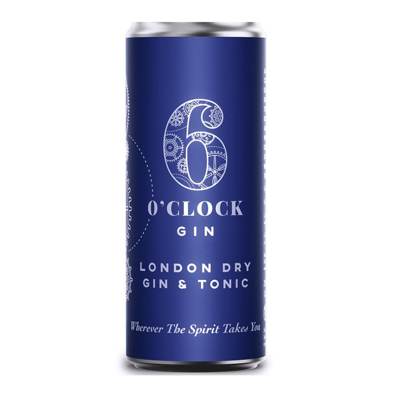 6 O’Clock London Dry Gin & Tonic Cocktail 4-Pack