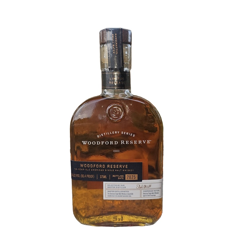 2025 Woodford Reserve Distillery Series 12 Year Old American Single Malt Whiskey 375ml