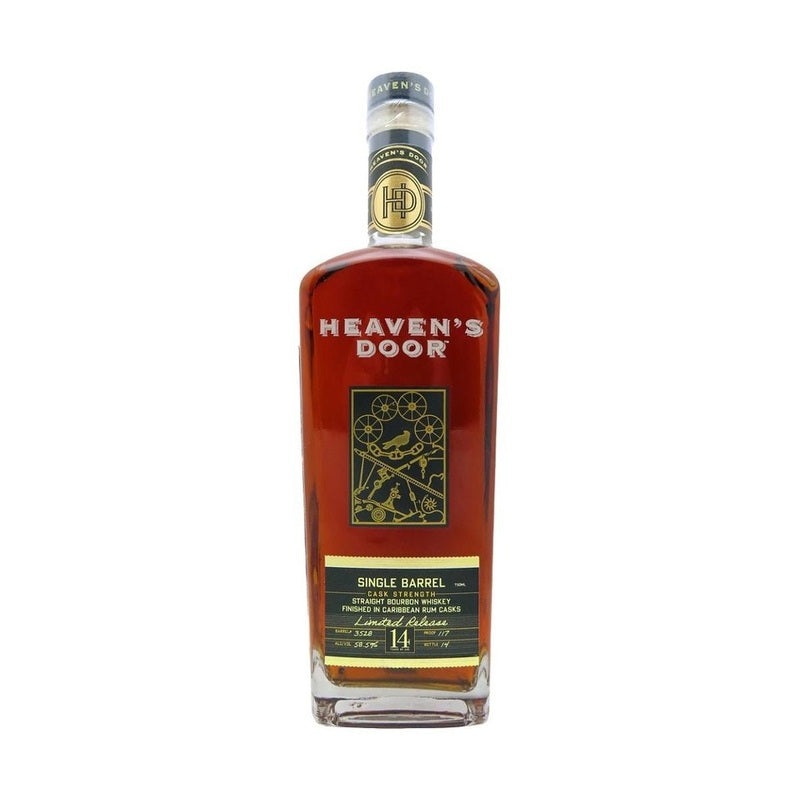 Heaven’s Door Single Barrel Cask Strength Caribbean Rum Casks Finish Straight Bourbon Whiskey