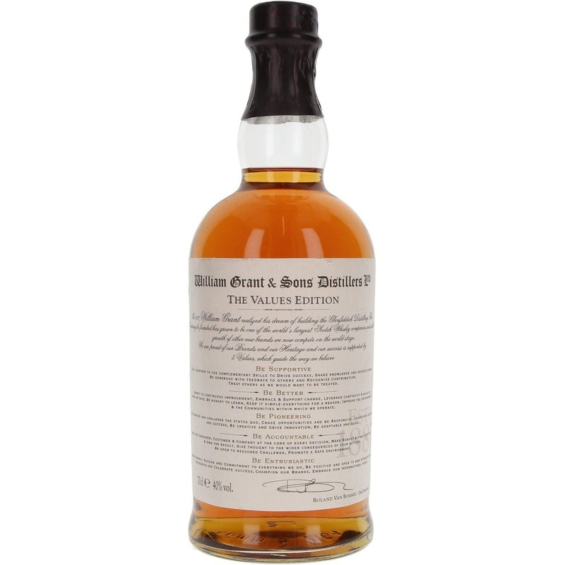 William Grant and Sons Distillers The Values Edition – 70cl 40%