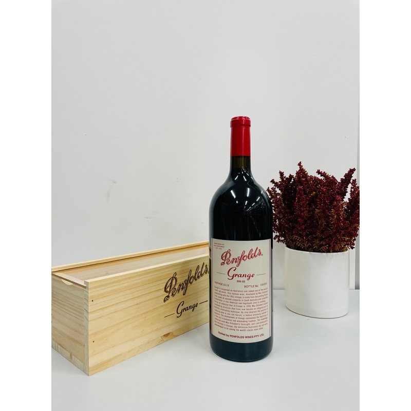 2018 Penfolds Bin 95 Grange Shiraz 1.5L Magnum Original Wood Box