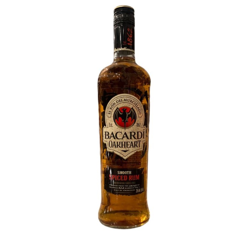 Bacardi Oakheart Spiced Rum – 1.75 liter ( 1/2 gallon )