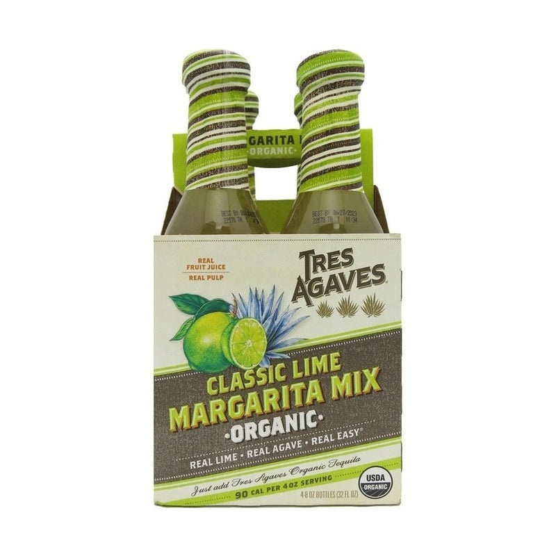 Tres Agaves Organic Classic Lime Margarita Mix 4-Pack