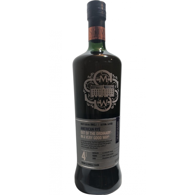 American Rye Whiskey 2015 SMWS RW2.1 Out Of The Ordinary – In A Very Good Way | 700ML
