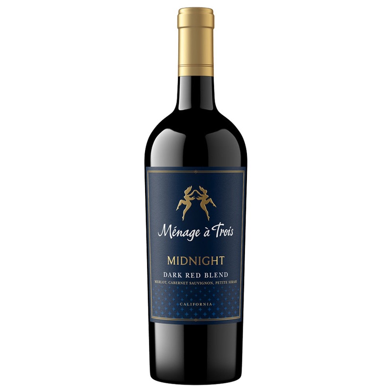 Menage a Trois Midnight Dark Red Blend