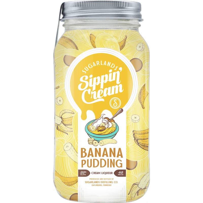 Sugarlands Shine Appalachian ‘Sippin’ Cream’ Banana Pudding Cream Liqueur (50mL)