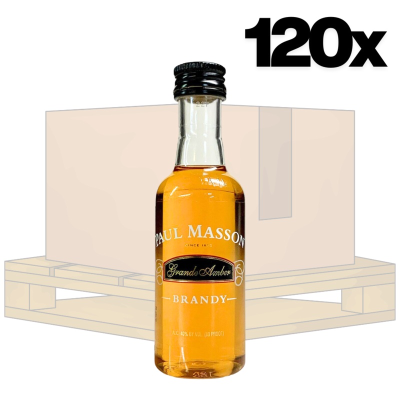 Paul Masson 50ml JUMBO 120 Bottle Case – Free Shipping