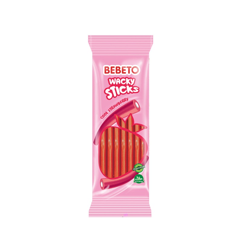 Bebeto Bag Wacky Sticks (Strawberry – Vanilla) 75g