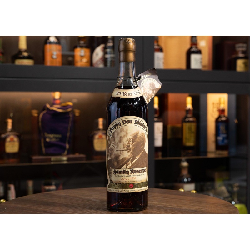 1998 Pappy Van Winkle 23 year Wax Top Green Glass