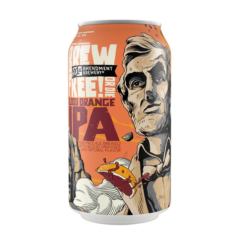 21st Amendment Blood Orange Brew Free! Or Die 6Pk