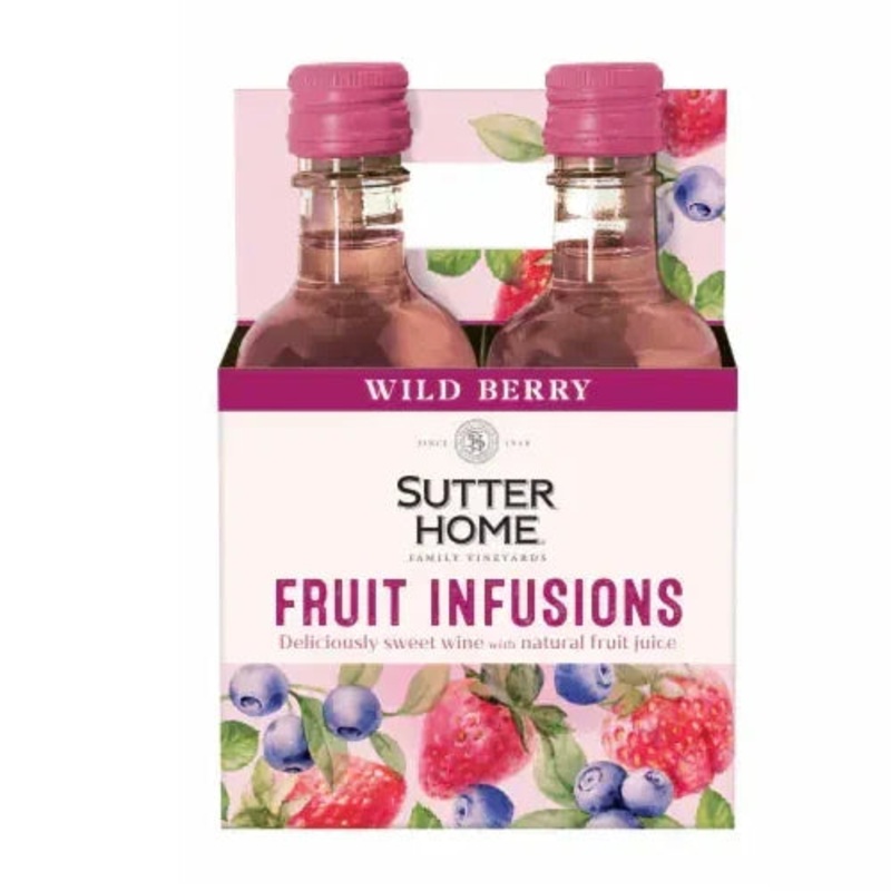Sutter Home Fruit Infusions Wild Berry 4Pk 187ML