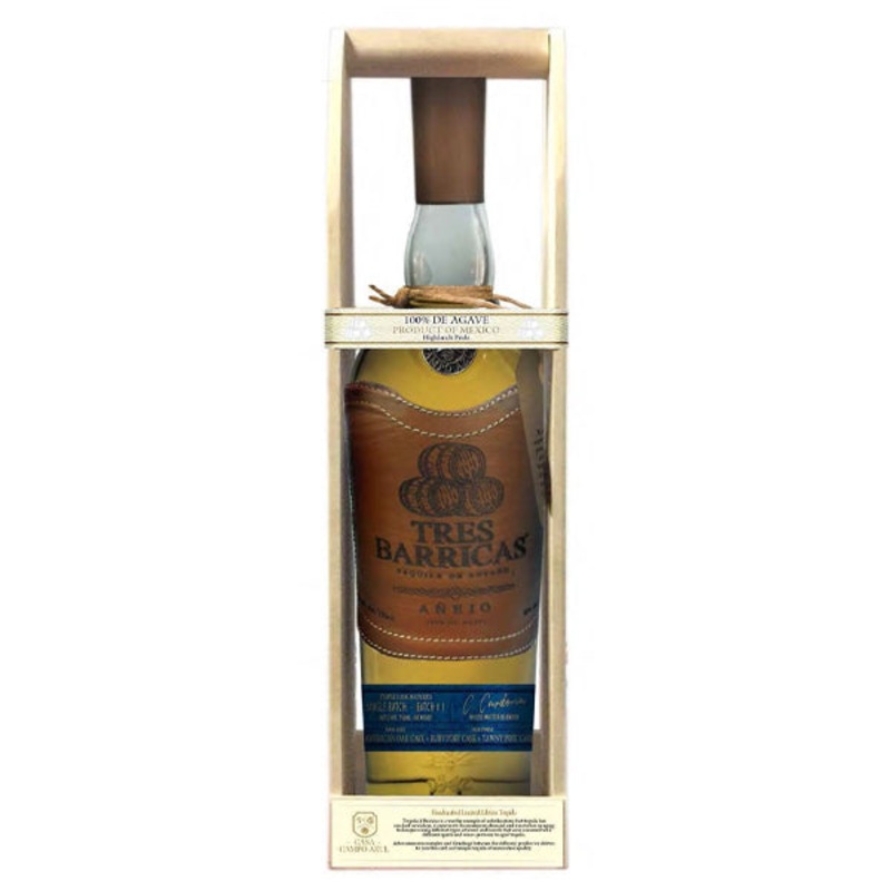 Tres Barricas 100% Agave Anejo #2 Tequila 750ml