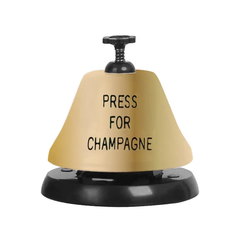 “Press for Champagne” Drink Bell
