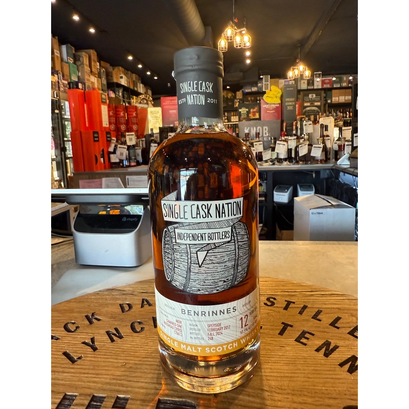 The Single Cask Nation Benrinnes 2012 12 Year Cask#170613 57.9% Alc 750mL
