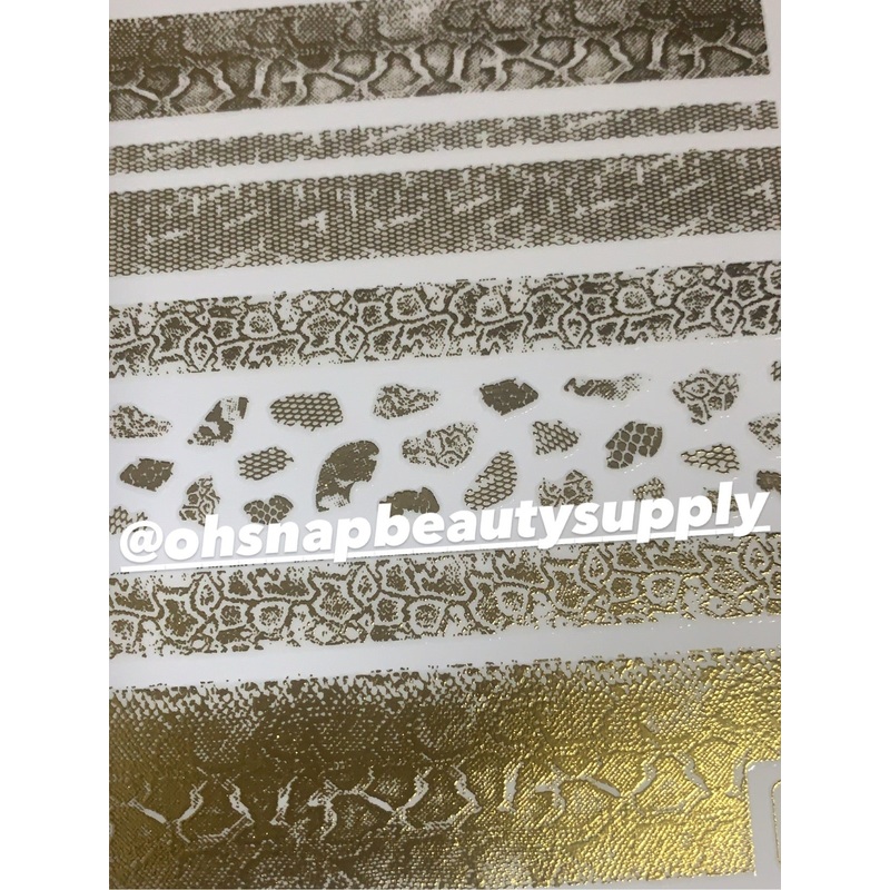 ***Gold Snake 241 Sticker