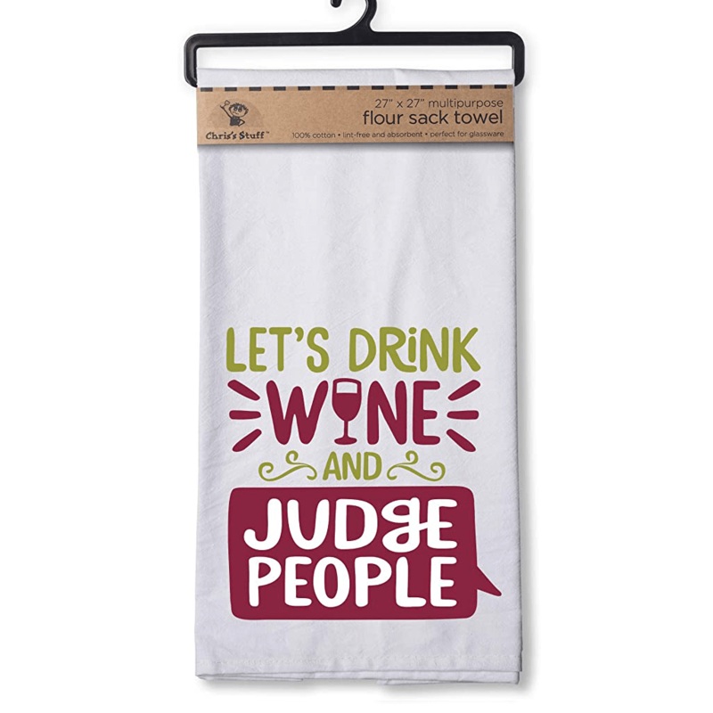 Drink & Judge Flour Sack Towel