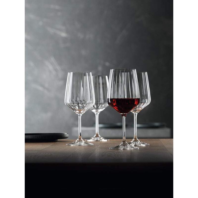 Spiegelau | Lifestyle – Red Wine Glasses | 630 ml | Crystal | Clear | Set of 4