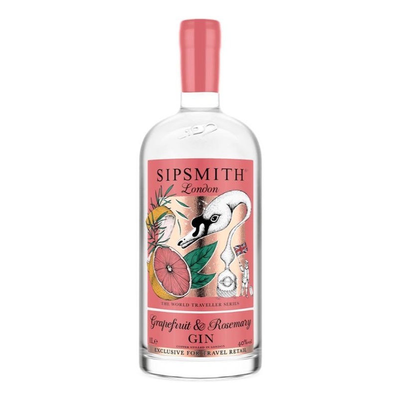 Sipsmith Grapefruit and Rosemary Gin 1Ltr
