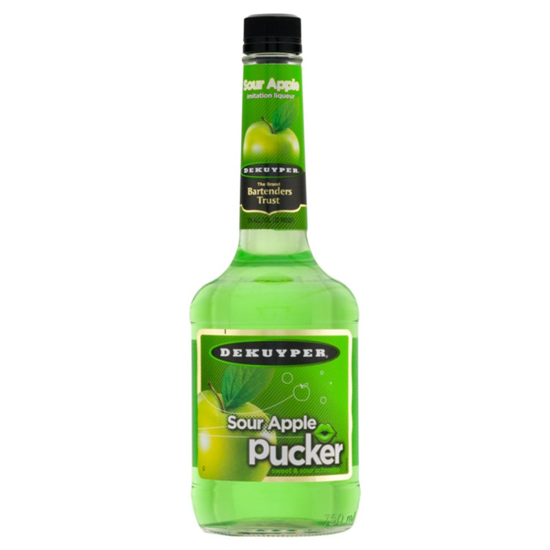 DeKuyper Pucker Sour Apple Schnapps – 750ml