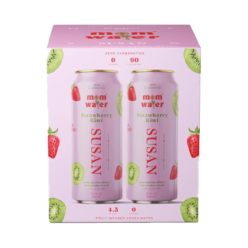 Mom Water Susan – Strawberry Kiwi Cocktail 12.oz 4 Pack