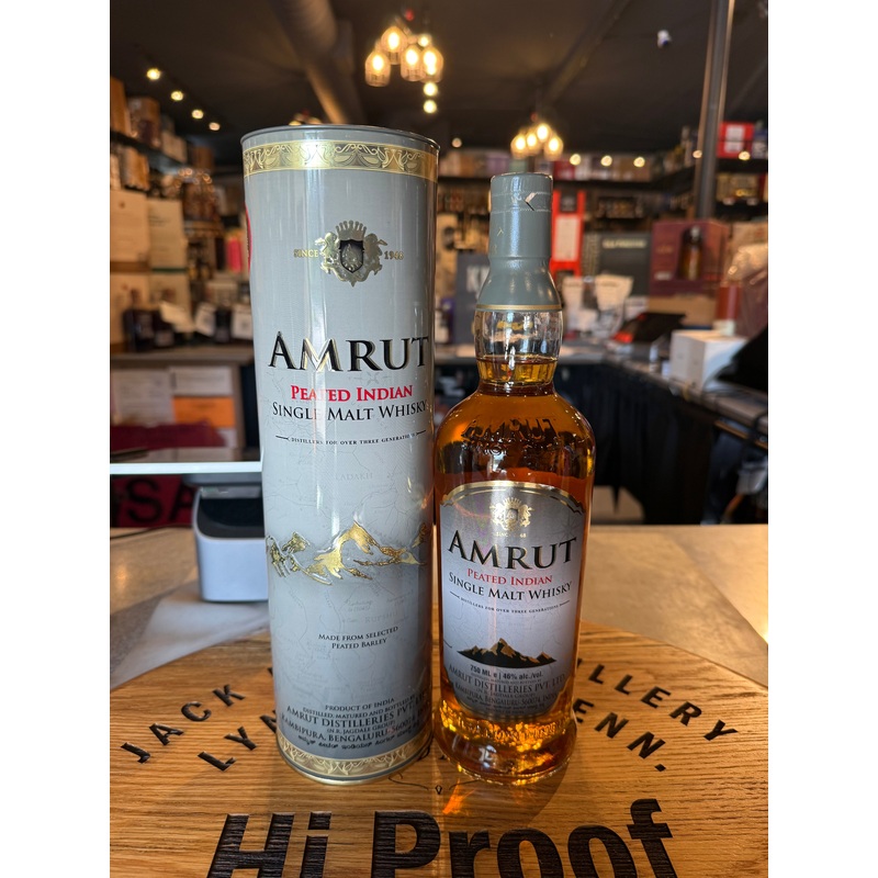 AMRUT WHISKEY SINGLE MALT PEATED INDIA 750ML