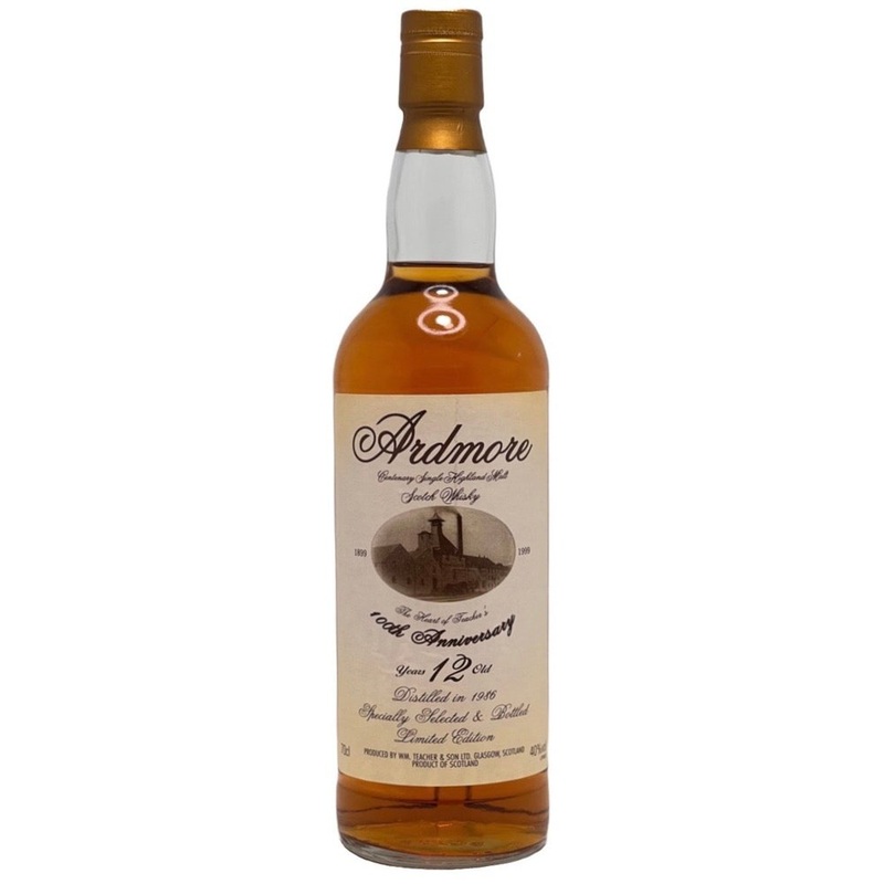 Ardmore 12 Year old 1986 100th Anniversary 40% 70cl