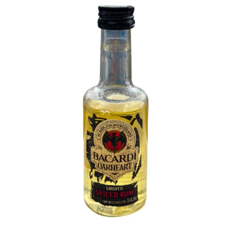 Bacardi Oakheart Spiced Rum – 50ml Mini Shot