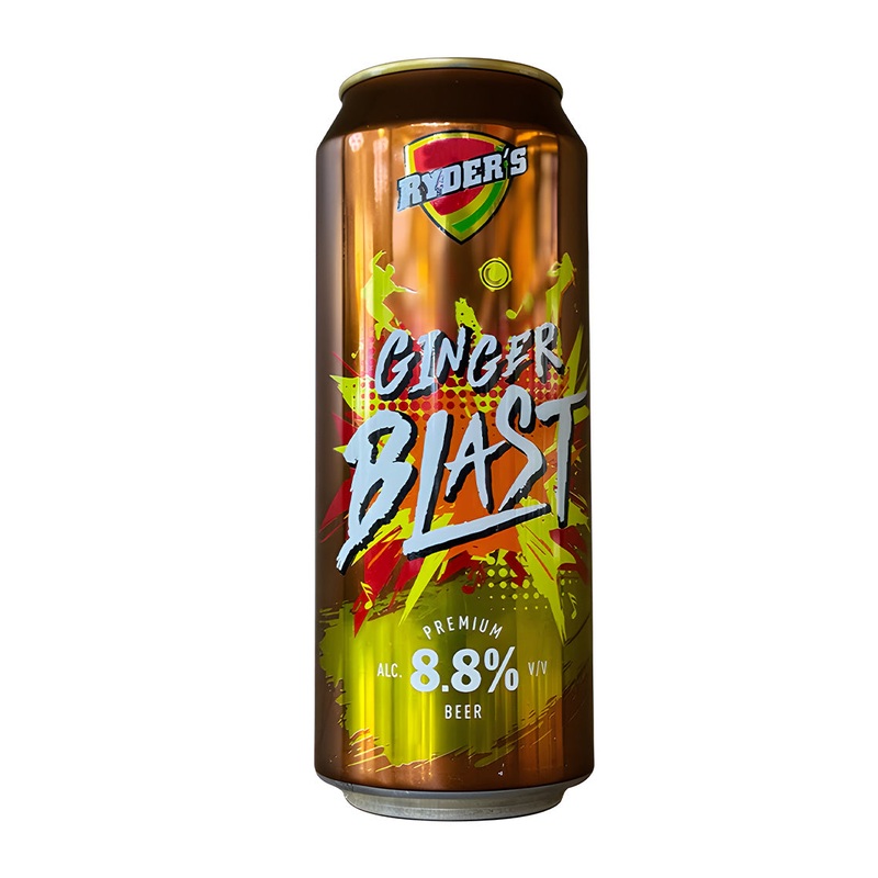 Ryders Ginger Blast Beer Can 500ml