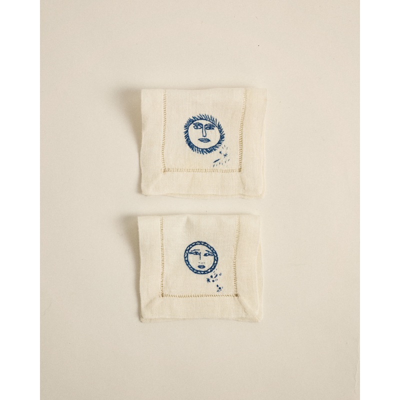 Mr & Mrs Ra Cocktail Napkins Set of 6