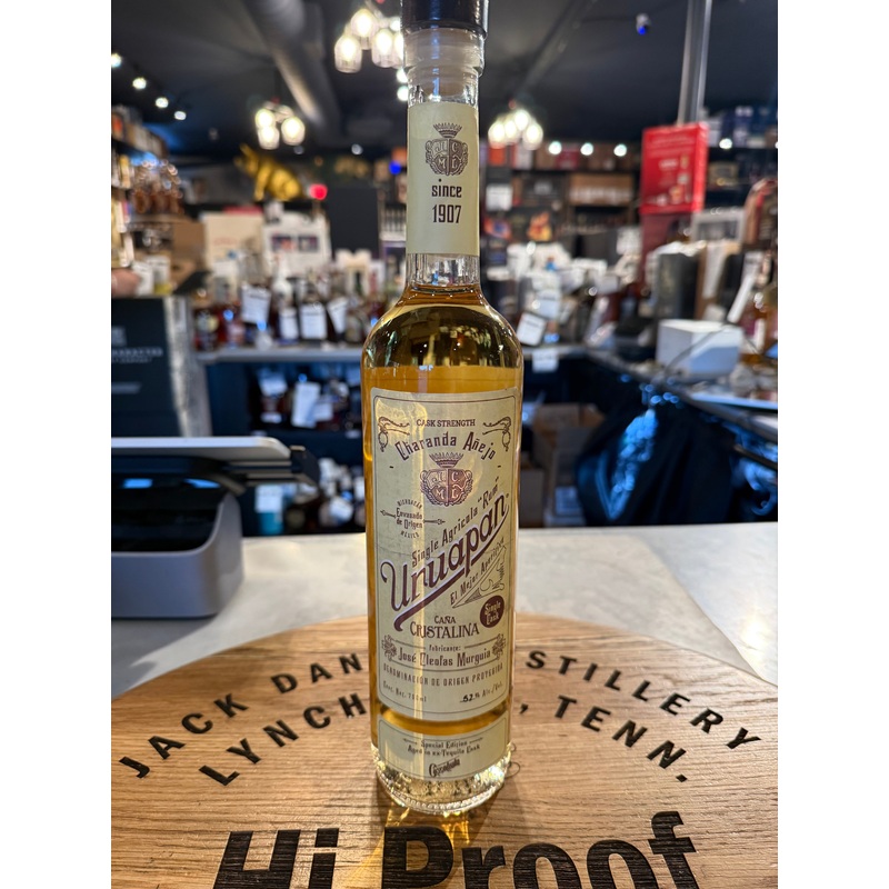 Uruapan Charanda Ex-Cascahuin Cask Cristalina Anejo Rum 52% Alc 750ml