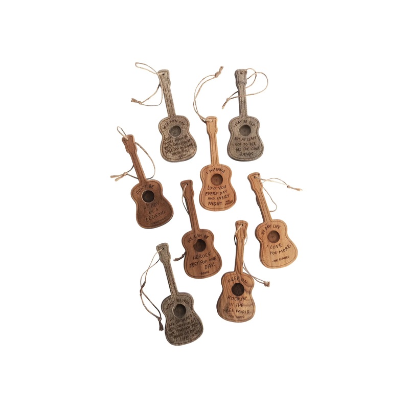 Assorted Wooden Guitar Trinket