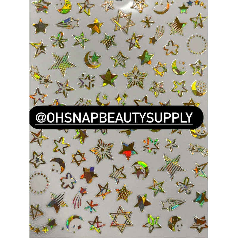 – GOLD Star, Heart Moon WG 635 Sticker