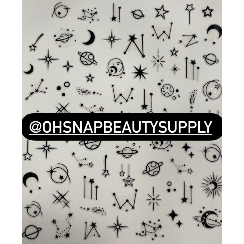 – Black Heart Moon Horoscope DP 3175 Sticker