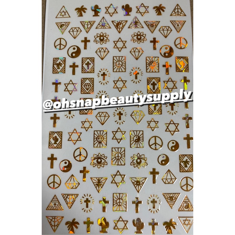 *Holo Gold SYMBOL F307 Sticker