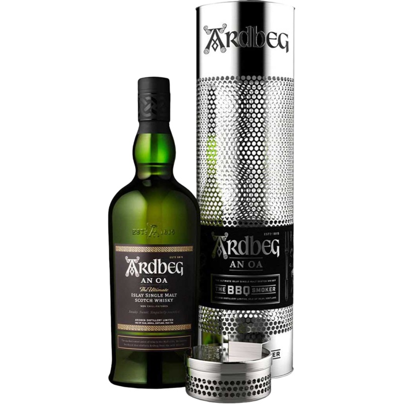 Ardbeg ‘An Oa’ Single Malt Scotch Whisky with BBQ Smoker