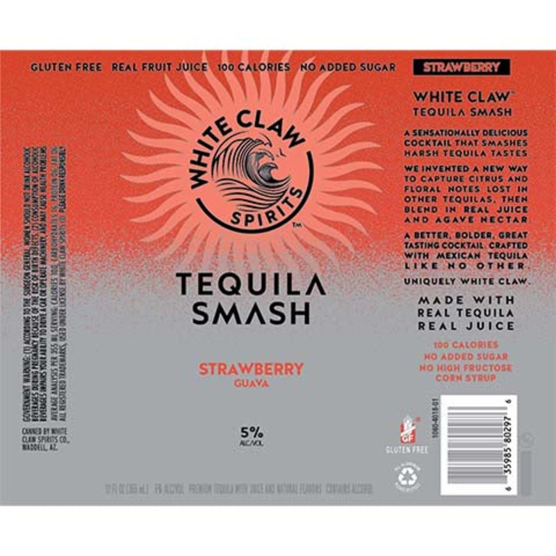 White Claw Strawberry Guava Tequila Smash