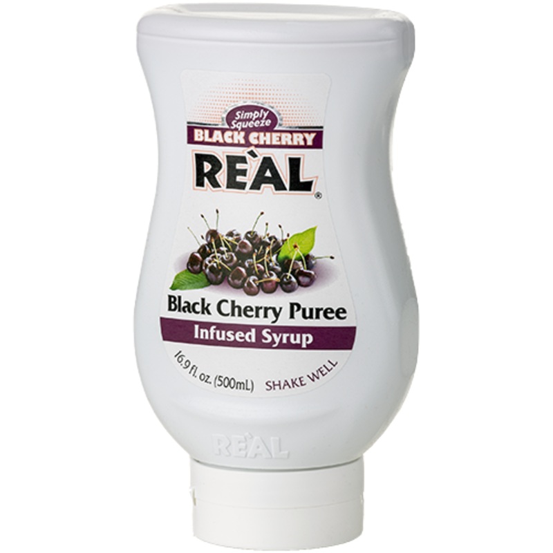 Simply Squeeze Black Cherry Puree Infused Syrup, 500mL