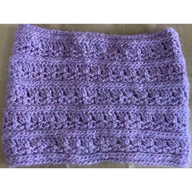 Wool Purple Cowl by Valerie