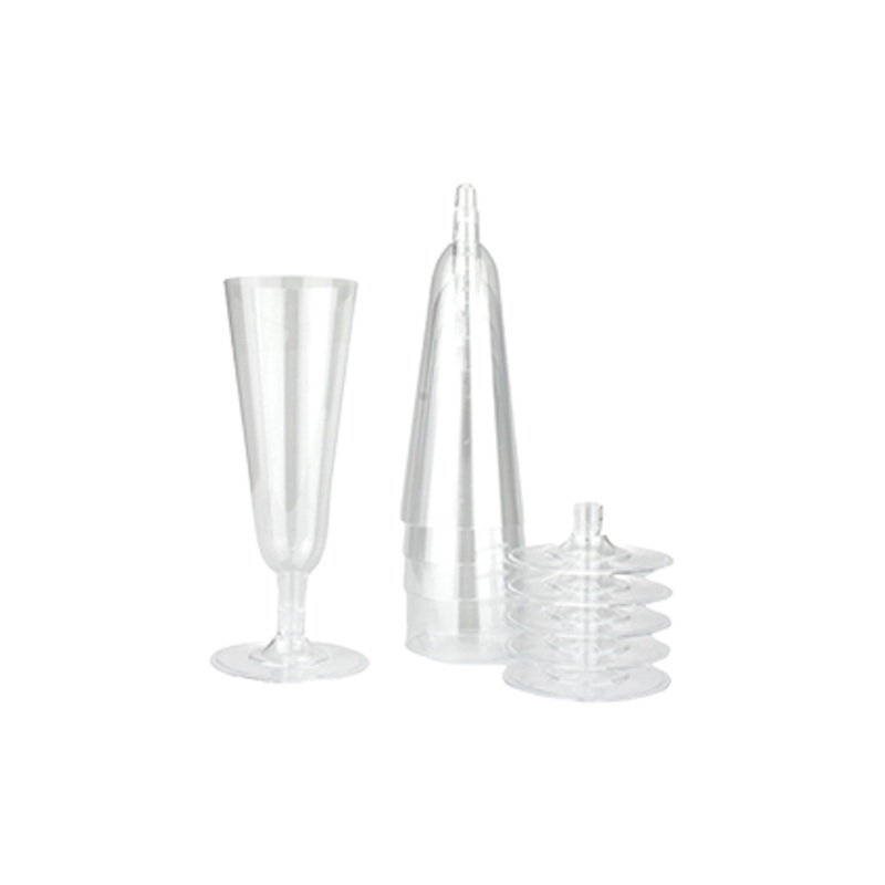 Disposable Champagne Flutes 6Pk