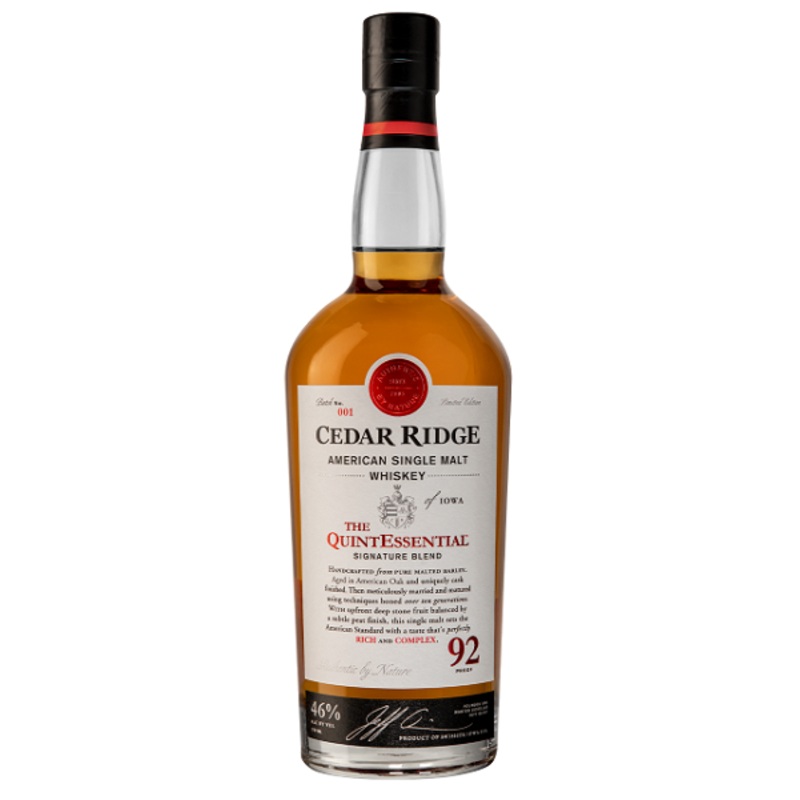 Cedar Ridge The Quintessential American Single Malt