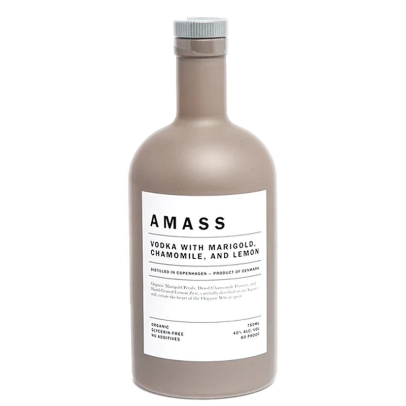 AMASS Vodka with Marigold Chamomile & Lemon Zest