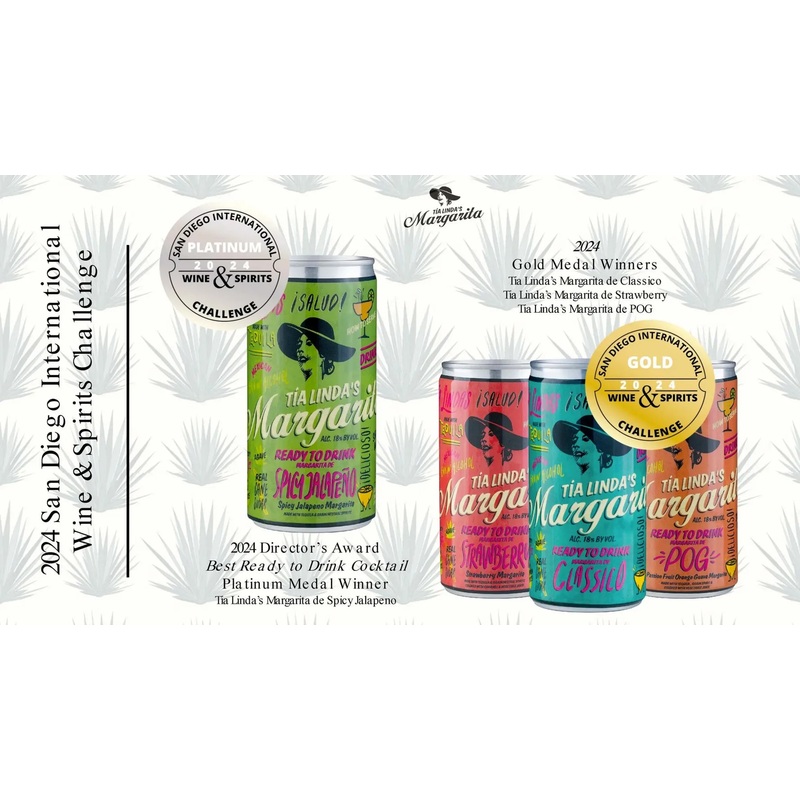 TIA LINDA’S MARGARITA (Passion, Orange, Guava) POG 4 – 200 ML CANS