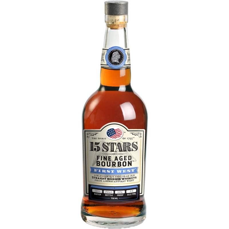 15 Stars First West Straight Bourbon Whiskey