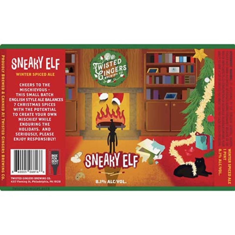 Twisted Gingers Sneaky Elf Winter Spiced Ale