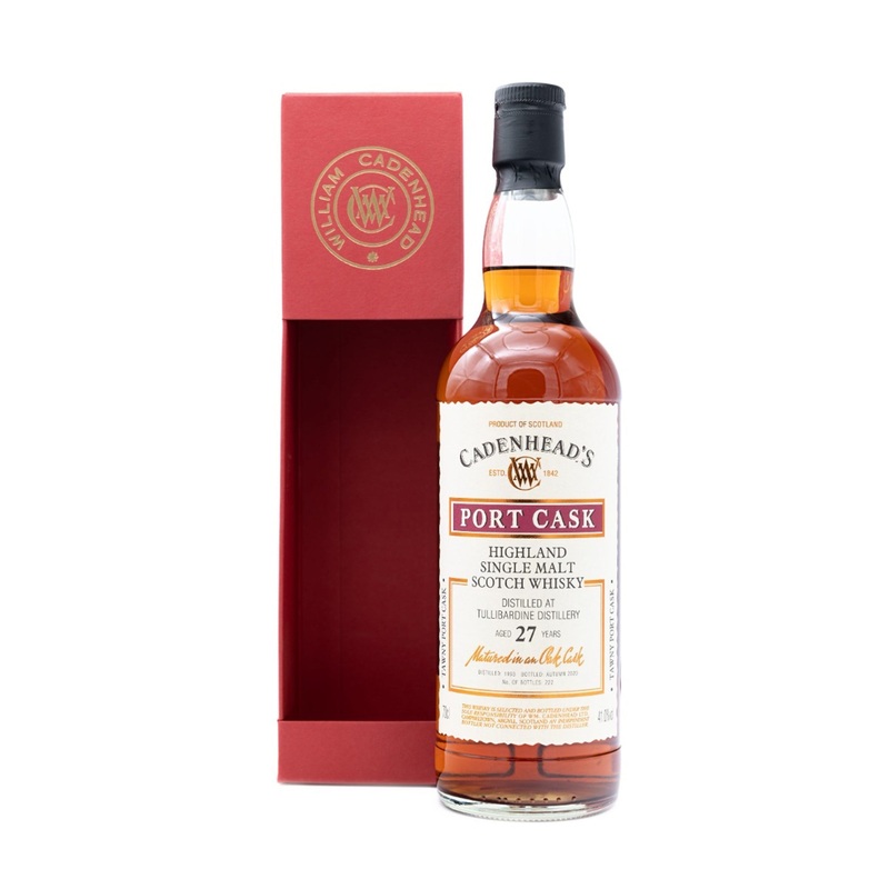 Tullibardine 27 Year Old Port Cask Whisky Cadenhead Release 41%