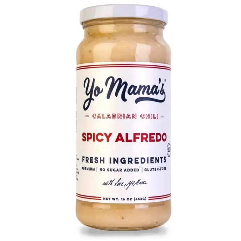 Yo Mama’s Spicy Alfredo Sauce 16 oz