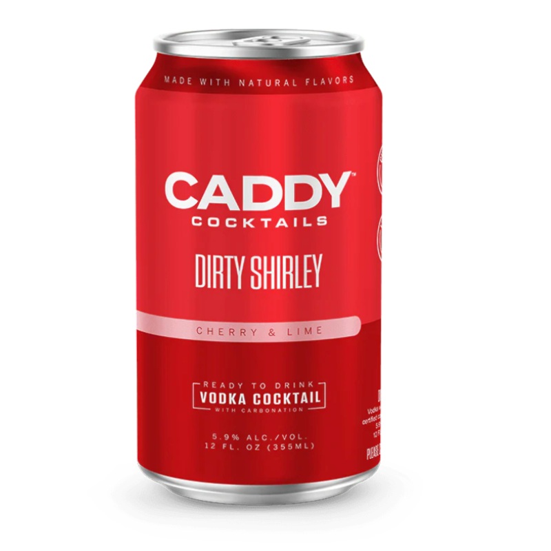 (24 pk cans) Caddy Clubhouse ‘Dirty Shirley’ Vodka Cocktail, USA (12oz)