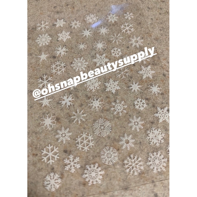 Glow In the Dark Snowflakes  A034YG Sticker