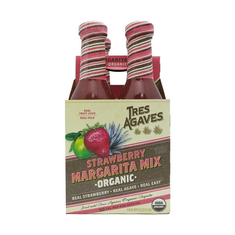 Tres Agaves Organic Strawberry Margarita Mix 4-Pack