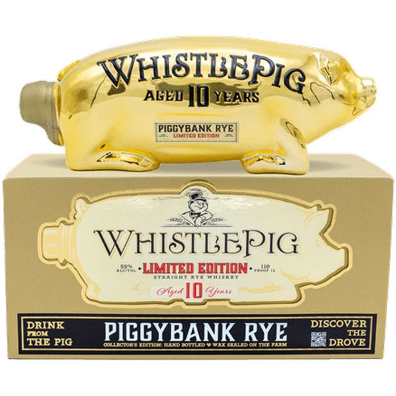 Whistlepig Piggybank Rye Gold Edition 10 Year Old 1L
